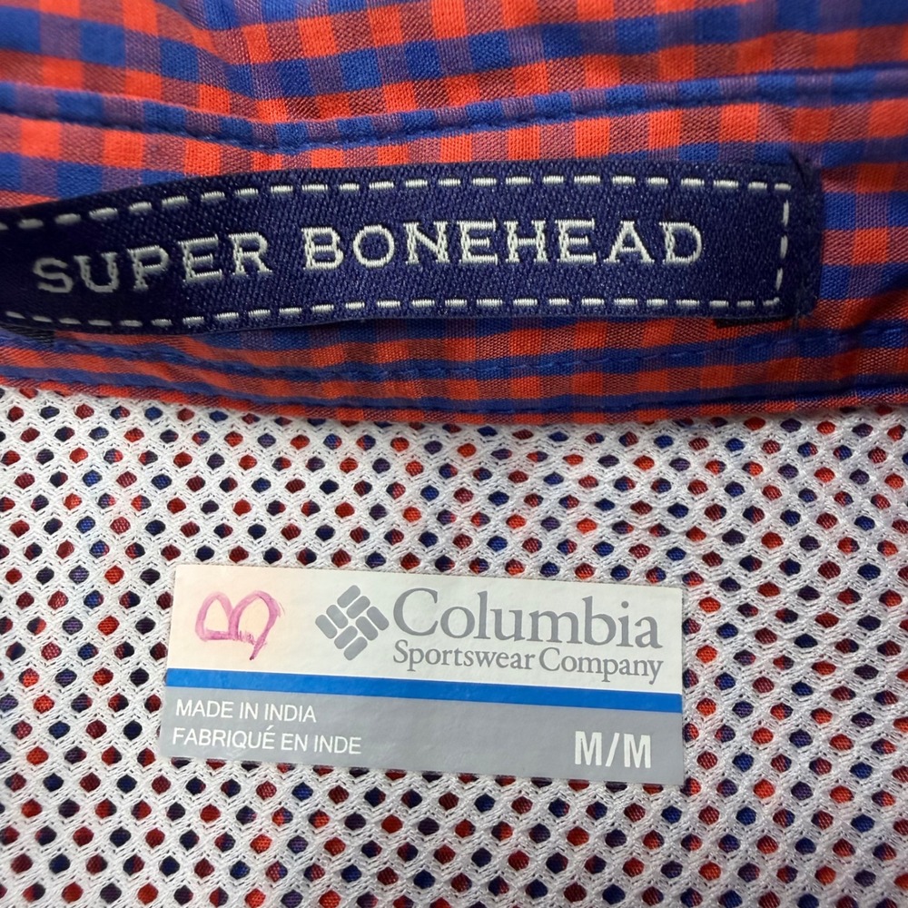 Columbia Florida Gators PFG Super Bonehead Fishing Shirt Mens Medium Orange Blue - Picture 6 of 11